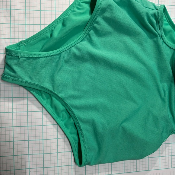 Lands' End Aqua and Turquoise Swimsuit - Picture 6 of 7